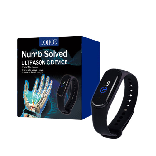 Bracelet de soins corporels pour soulager la douleur et détendre les muscles - Design confortable en silicone et plastique