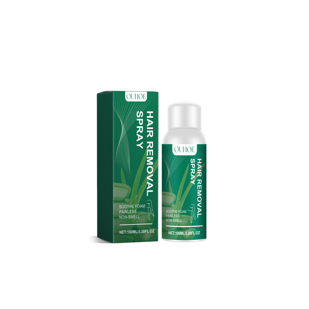 Gentle Hair Removal Spray with Aloe Vera - 100ml, Effective & Skin-Friendly