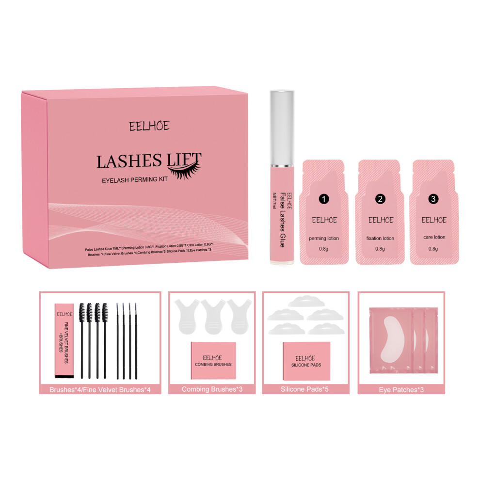 Eelhoe Lash Lift Set - Natural Slim & Curled Eyelash Perm Kit For Gorgeous, Long-Lasting Results