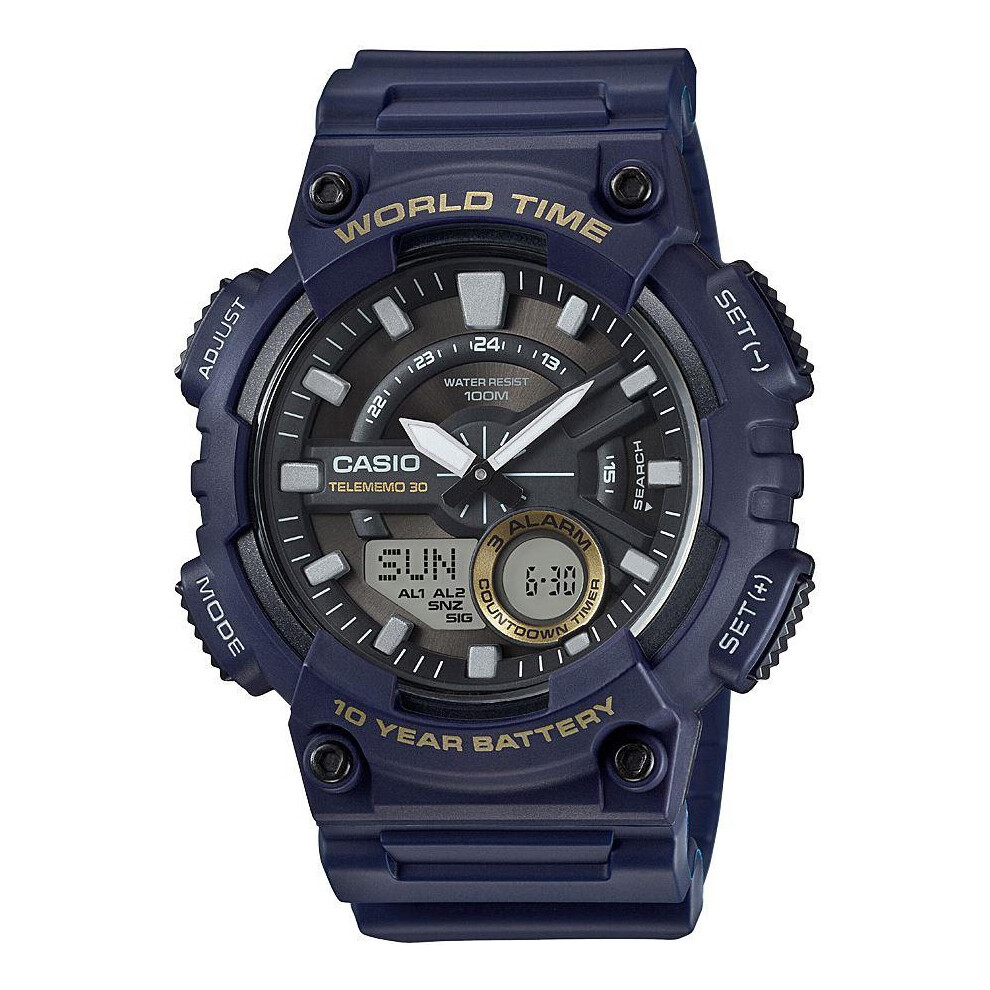 Casio AEQ-110W-2AVDF Analog-Digital Quartz Men's Watch
