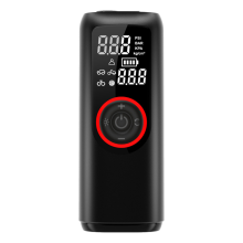 Air Compressor - Electric Air Pump 3X Fast Inflation USB-C Rechargeable Power Bank - black