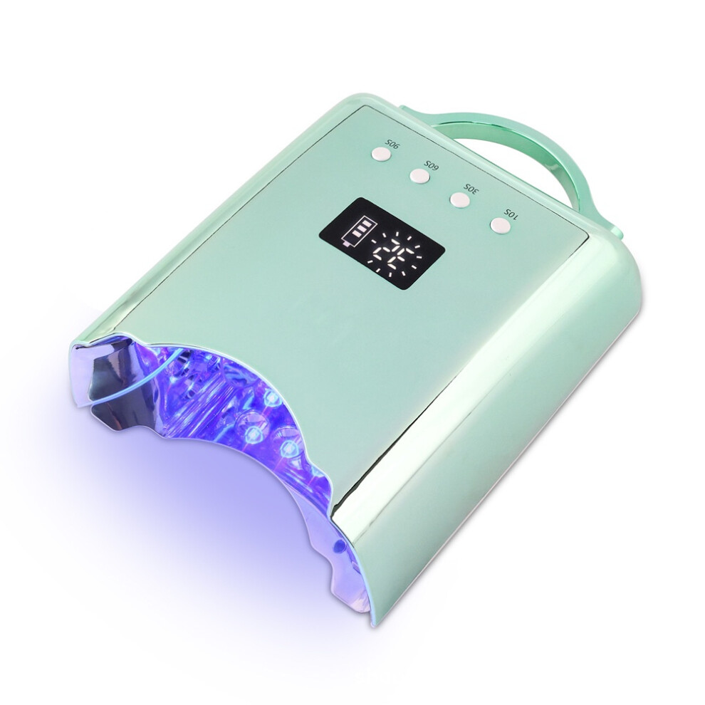 Chronus Light/Green Rechargeable Nail Curing 78W With 4 Lcd Time Display Timer, Auto Sensor