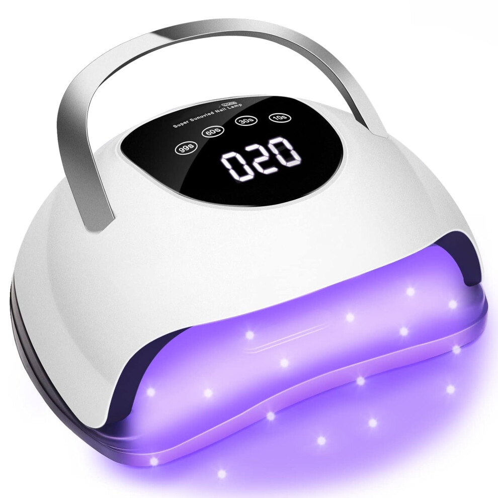 Chronus Light/White Led Nail For Gel Nail Fast Curing Dryer, 4 Timers, Home Salon,
