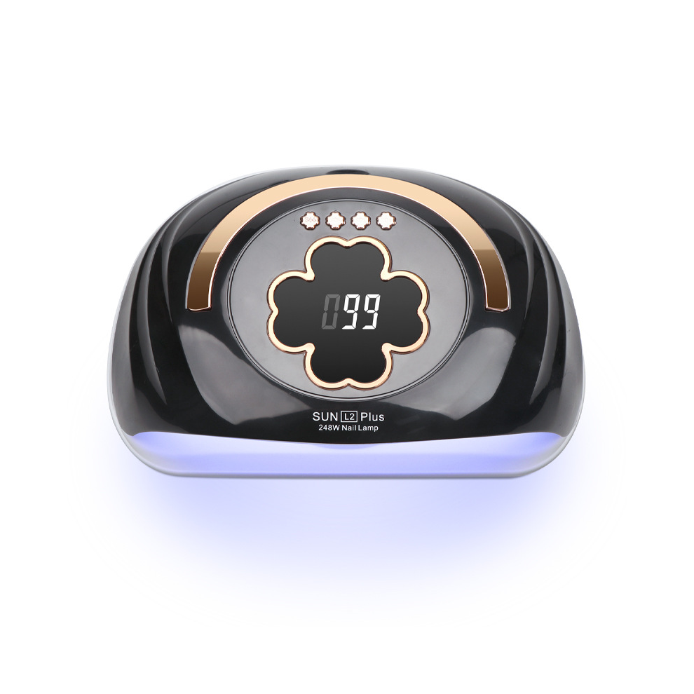 Chronus Black Uv Led Nail Lamp For Both Hands, 248W Professional Gel Polish Nail Dryer