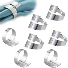 12pcs Napkin Rings for Wedding Dinner Party