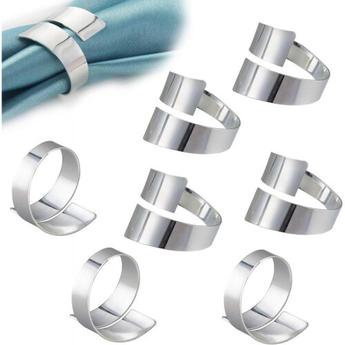 12pcs Napkin Rings for Wedding Dinner Party