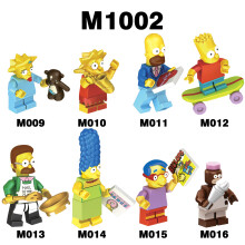 (8pcs-C) Simpsons Homer Maggie Batlisa children's assembled building block Minifigures Gift toy