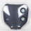 One carbon look halogen double optic headlight plate for enduro cross motorcycle 1