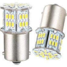 Bombillas LED 1156 P21W 54SMD BA15S para luces de giro y marcha atrás, 12 V, iluminación eficiente Odipie