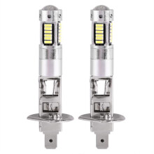 Par de faros antiniebla LED LeDivil de 12 V H1 4014 30SMD, blancos, DRL, 6500 K