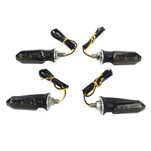 4Pcs Mini Motorrad LED Blinker Lichter Vorne Hinten Indikatoren Wasserdicht Universal für Strand Roller