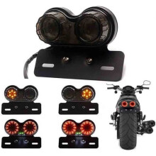 Motorrad Blinker Schwanz Bremse Licht Kennzeichen Signal Lampe Mit Halterung Universal Für Dirt Bike