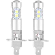 Kit de 2 bombillas LED para faros delanteros H1 de 6000 K, superblanco, 100 W, GUA