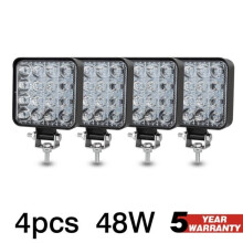 Fari - Ottica, Barra luminosa a LED OKEEN 16LED da lavoro, 12V 24V, fendinebbia per auto - Tipo 4 X 48W