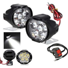 Farol de Motocicleta - SODIAL - 6 LED - 10W - IP65 à prova d'água
