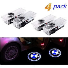 4 luci per portiera auto a LED 3D, illuminazione per ingresso, proiettore di benvenuto, luce con logo