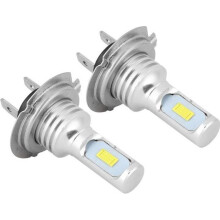 Lâmpada de neblina LED H7 80W 6000K para carro, 2 peças, branca, universal, 12-24V