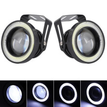 Farol de neblina dianteiro tipo olho de anjo para carro de 3 polegadas com alto brilho IP65 à prova