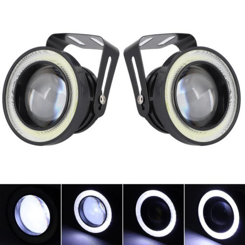 Farol de neblina dianteiro tipo olho de anjo para carro de 3 polegadas com alto brilho IP65 à prova