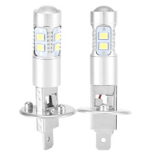 Lâmpadas LED, 2x H1 6000K Super White 100W Kit de lâmpadas de farol LED para farol de neblina, farol