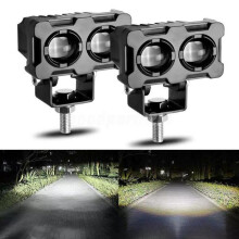 2 fari a LED per moto, abbaglianti/anabbaglianti, fendinebbia, 12V 24V