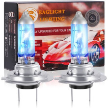 2 lampadine per auto H7, lampadine alogene per fari da 12 V 100 W 5000 K, luminosità H7 anabbaglianti