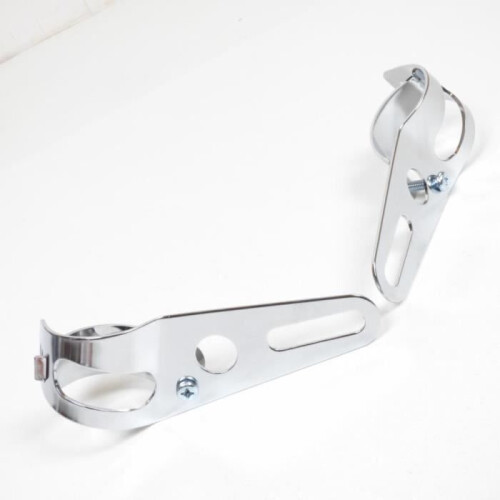 Chrome fire brackets for two-wheeled motorcycles, headlight brackets, chrome optics mounting