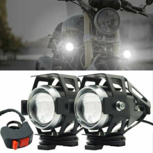 Fari supplementari per moto, fari anteriori per moto U5, proiettore antinebbia, faretti LED per moto