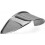 Chrome-colored headlight cap for round optical light for motorcycle, moped, cyclo 1