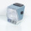 Blue front headlight optics for MBK 51 LUX moped trapezoidal old blue 2