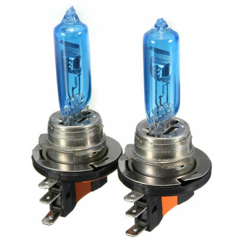 Un par de bombillas para faros de coche (azules)