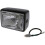 Rectangular headlight, side mount, H4 12V, ABS, black, motorcycle 1