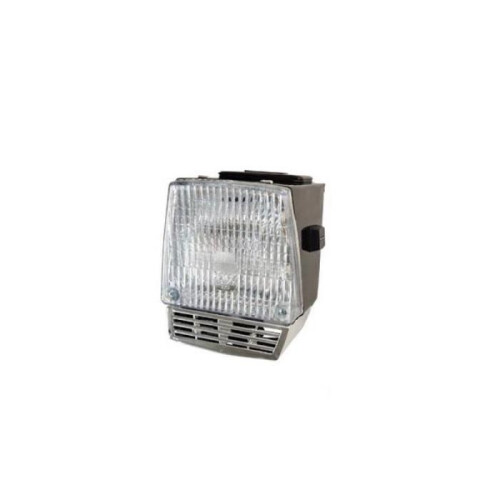 Front headlight optics for MBK 51 LUX moped, trapezoidal black