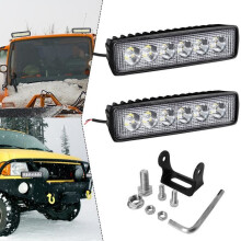 2 luci diurne a LED da 18 W, striscia LED bianca per auto, fendinebbia, impermeabili, per la marcia diurna