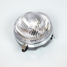 Faro ottico rotondo nero Ø145mm per ciclomotore MBK 51 nuovo con interruttore
