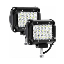 2 faretti da lavoro a LED da 12 V e 144 W, faretti a LED impermeabili IP67 per auto, camion, trattore, SUV, barca, faretti