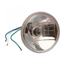 RONDE KOPLAMP OPTIEK 115 MM CHROOM 30W - DS-282009