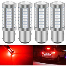 Lampadine LED per auto Canbus 33SMD 1157 BAY15D P215W 5630 rosse 900LM, super luminose, luci posteriori e fendinebbia.