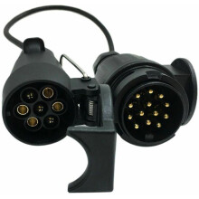 Cabo adaptador de reboque de 12 V de 7 a 13 pinos, conector de cabo, plugue e soquete de engate, conector