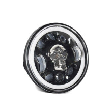 1 x 5,75 inch motorfiets LED-koplamp met groot-/dimlicht richtingaanwijzer DRL en kleurrijk hoeklicht