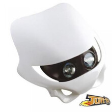 Tun'R dubbele horizontale witte optische koplampplaat voor 50cc enduromotorfiets