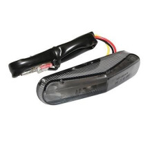50 A BOX-MOTO LED-RÜCKLICHT DREIECK LUXUS GETÖNT MIT STOP + BELEUCHTUNG - CE-GEPRÜFT