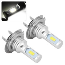 CA03409-Fydun - Bombillas antiniebla (2 unidades, 80 W, 6000 K, H7, LED, para coche, blancas, universales,