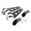 Universal optical headlight support bracket set adaptable to 28 - 35 mm multi-brand motorcycle 2