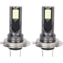 Lampadine per fari a LED KIMISS H7 - 2 pezzi 12 LED per fari auto 3000K 24W 1000LM super luminose fendinebbia