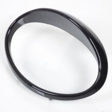 Glanzende zwarte koplampomlijsting voor Aprilia 50 Scarabeo 2006 scooter