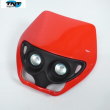 TNT rode koplampplaat met dubbele horizontale optiek voor 50cc endurocrossmotorfiets met TT-versnellingsbak