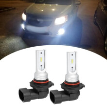 Perline per fari Qiilu HB3 72W 6000K bianche, 2 pezzi, lampadina per fari 9005 HB3 72W 6000K bianche a LED, fendinebbia