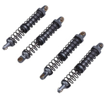 Amortecedores RC HURRISE, pacote com 4 amortecedores de metal RC para carros, alta resistência, 90 mm,