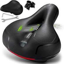 Pohodlné sedlo na bicykel, ergonomické gélové sedlo na bicykel s dvojitým pružinovým tlmičom, sedadlo